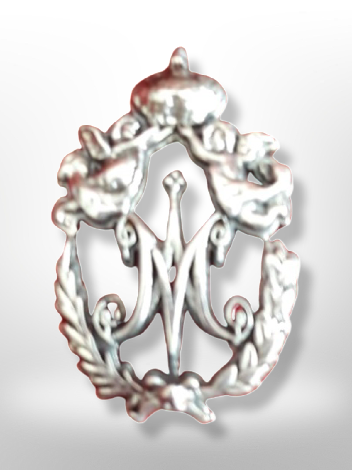 Colgante de plata - Sello mariano