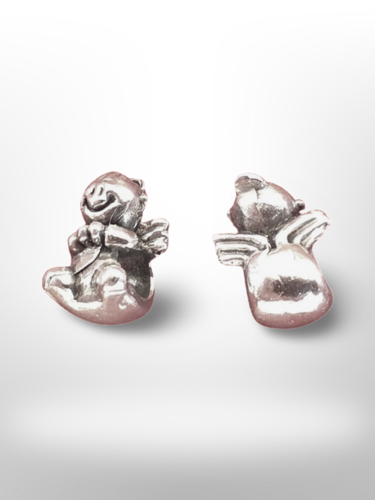 charms para pulsera gusanillo angelito  en plata